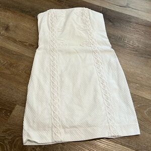 Lilly Pulitzer White Strapless Dress Size 4